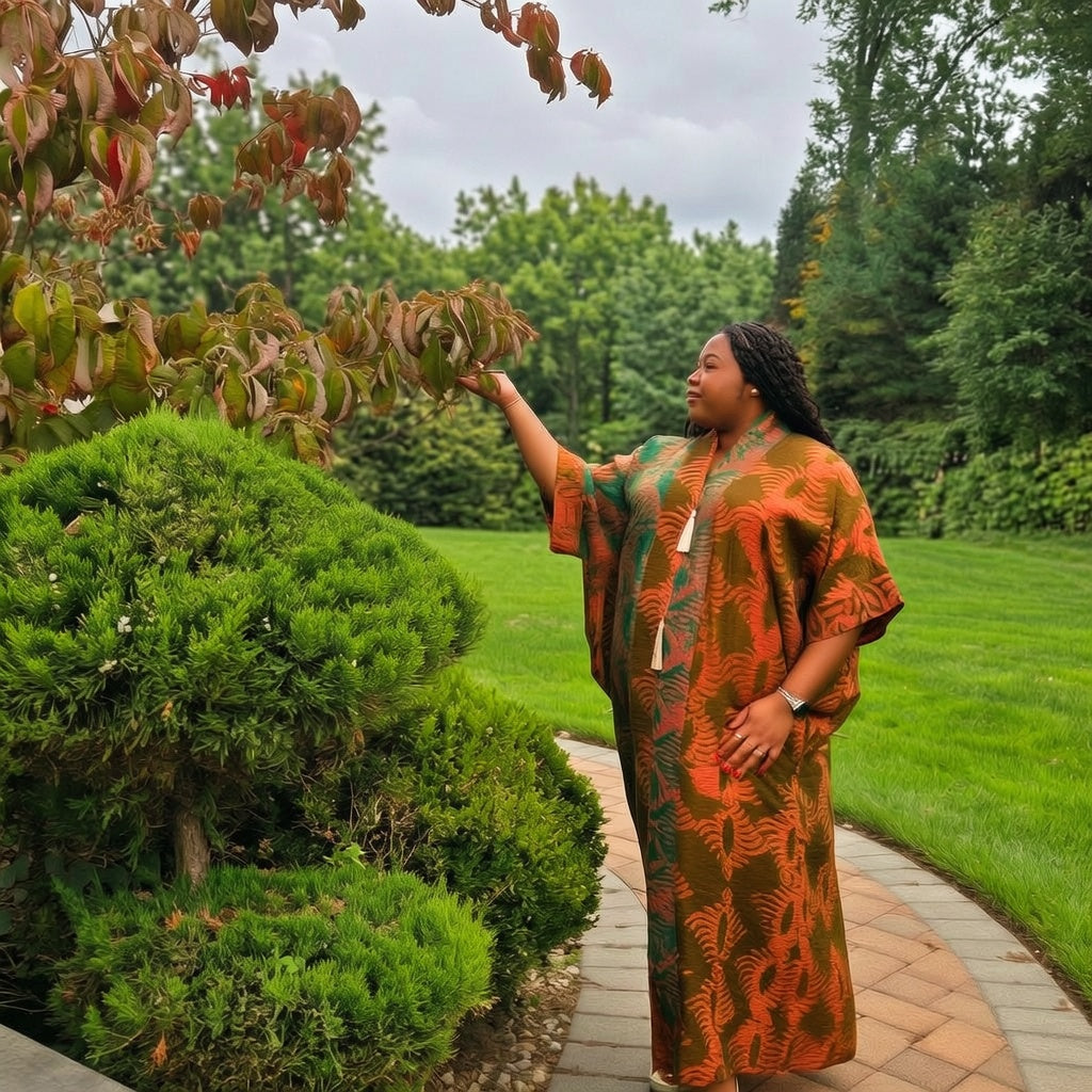 The Fern Caftan - side view