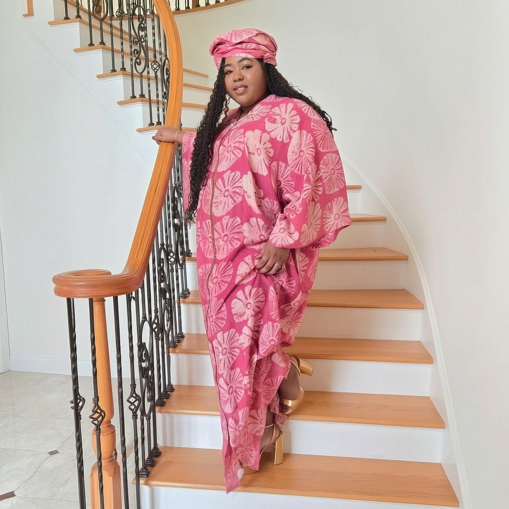 The Rosé Bloom Caftan